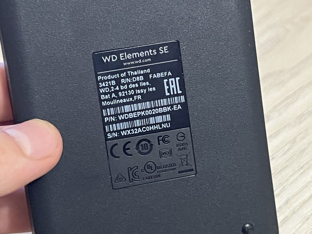 Dysk zewnętrzny WD ELEMENTS SE HDD 2TB