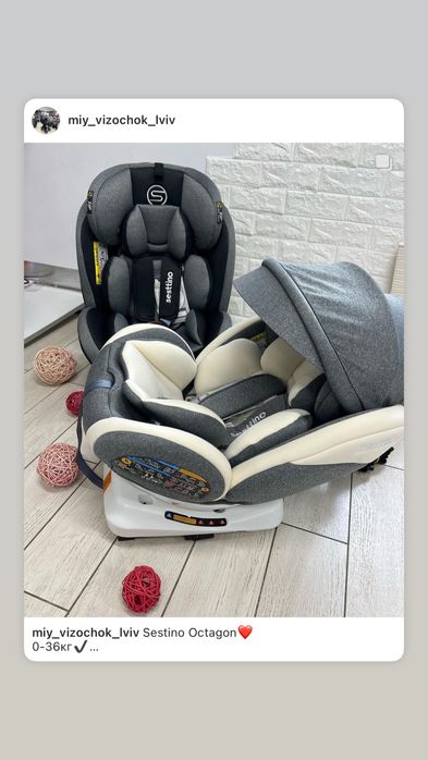 Автокрісло ,бустер 0-36,9-36кг.Вибір.Сертифіковані.Нові Carello