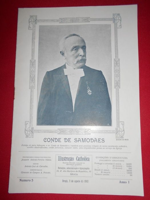 11 Revistas "Illustração Catholica" Anos de 1913 a 1918.