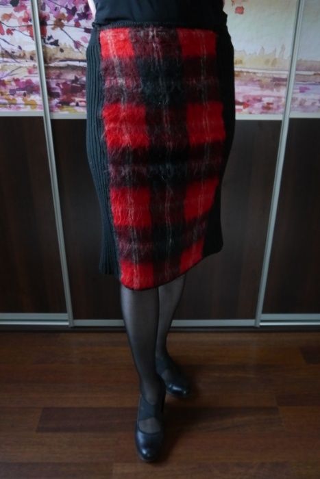 Spódnica długa vintage Betty Barclay/wełna/moher/r. 38
