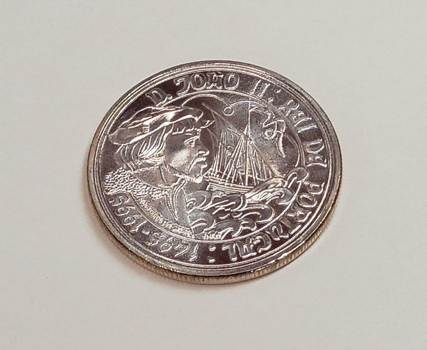 Moeda de 1000 Escudos em Prata / D. João II (1995)