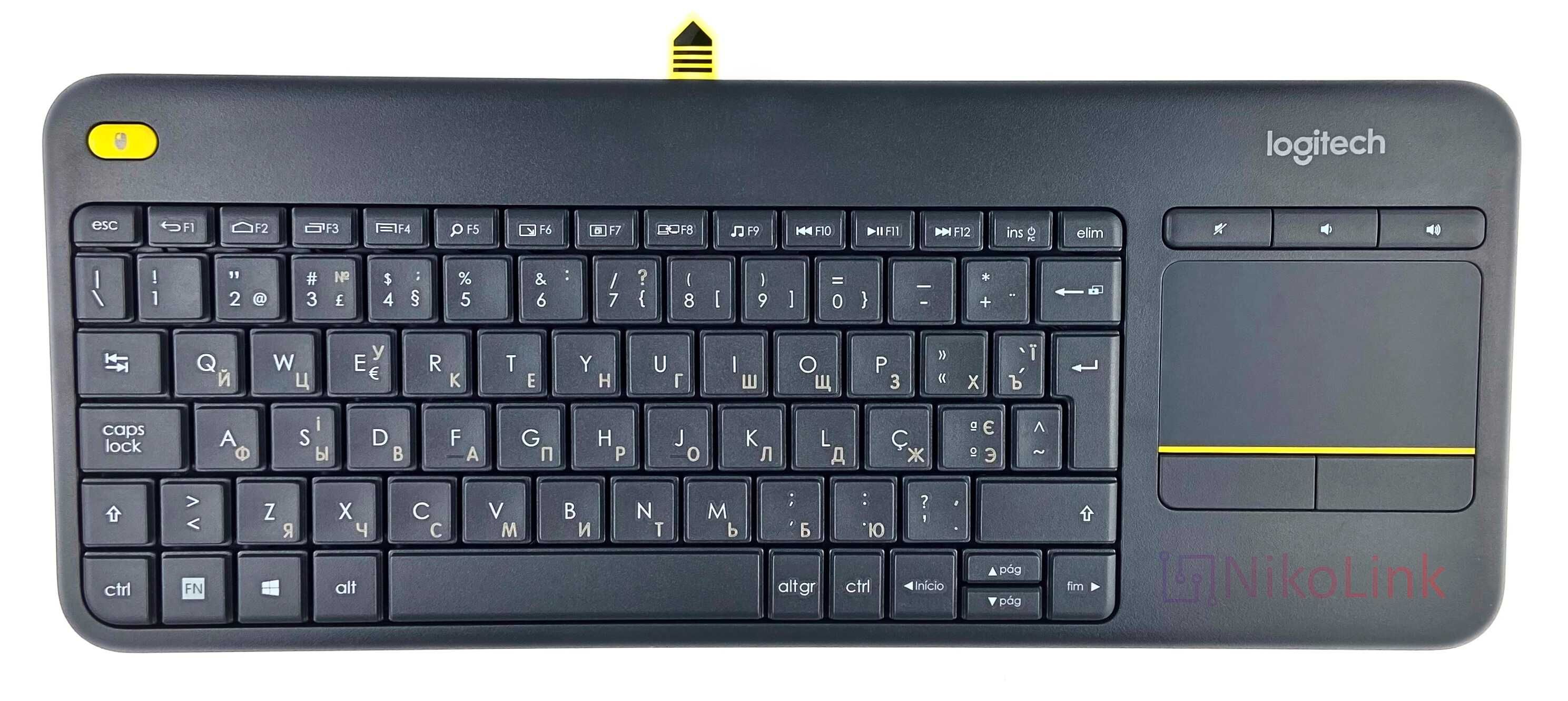 Бездротова USB Клавіатура з тачпадом! Logitech K400+ | Refurbished