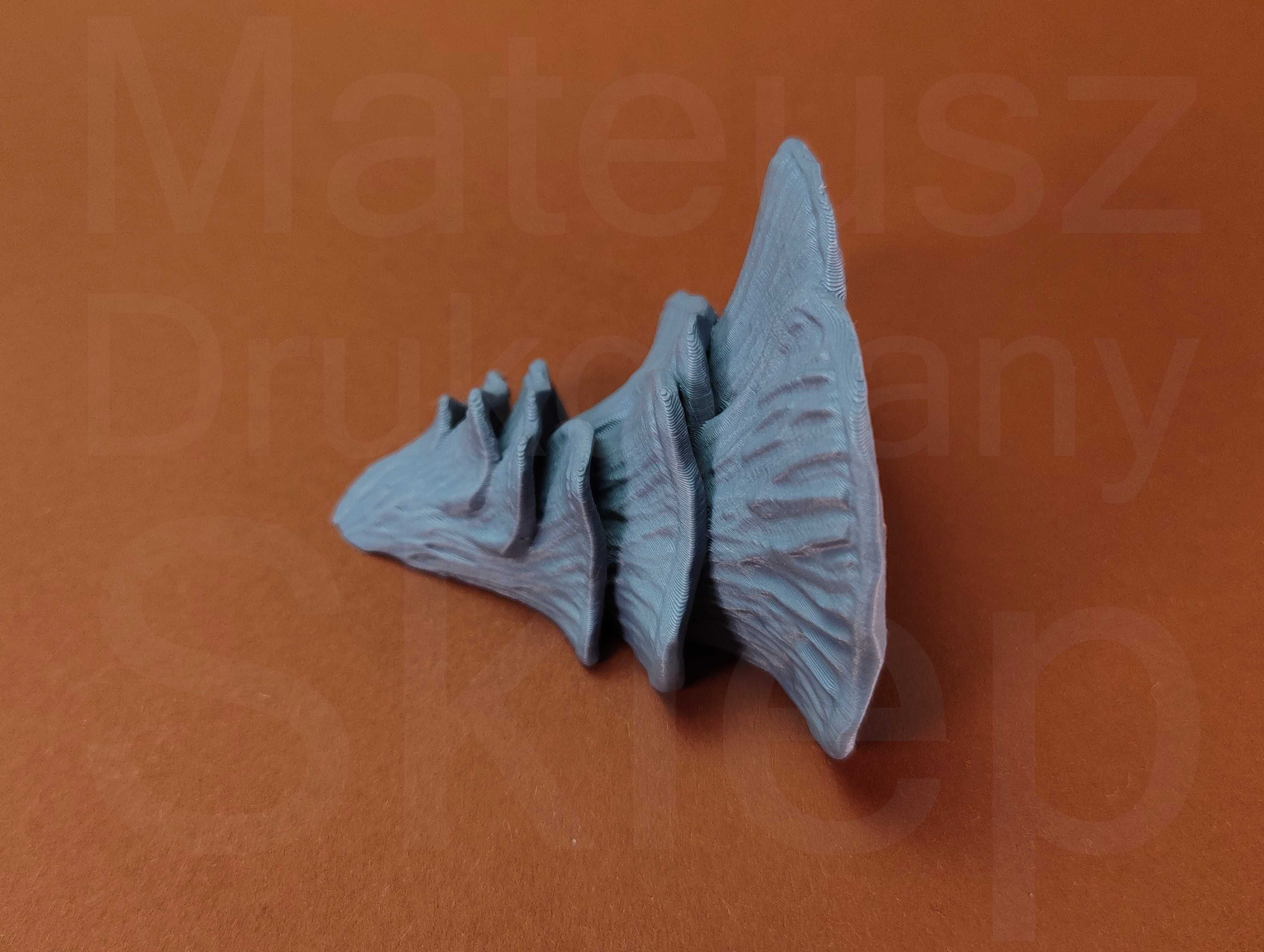 Magnes Grzyb Boczniak Różowy Druk 3D