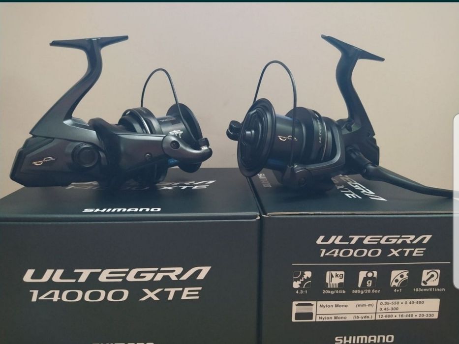 Dwa kołowrotki Shimano Ultegra XTE 14000 czarne