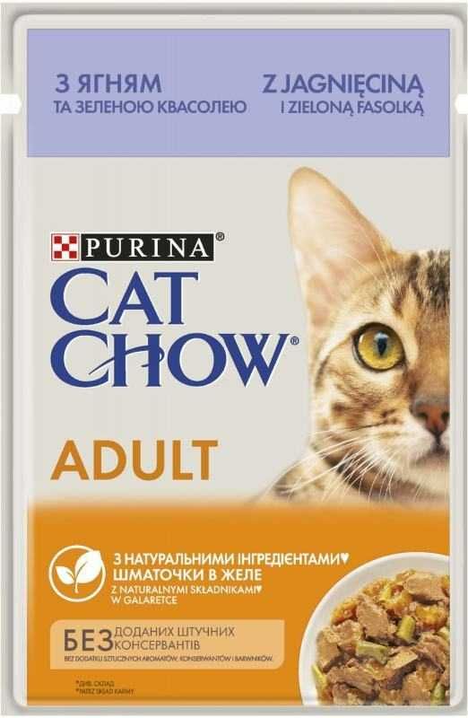 Вологий корм Cat Chow (Кет Чау) для котів і кошенят. 10 Видів Паучів