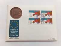 Filo-Medalhística - Entrada de Portugal para o Conselho da Europa