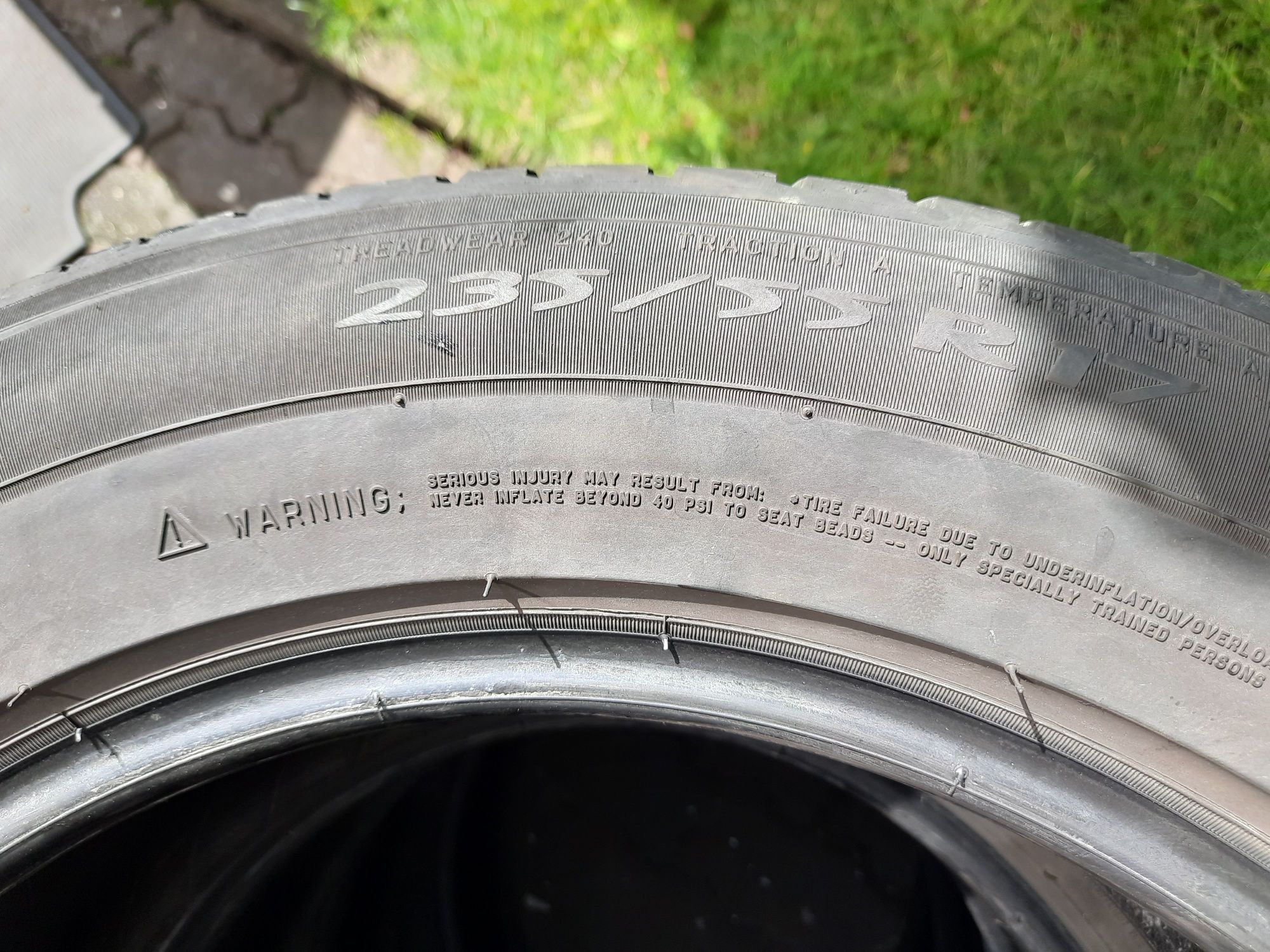 Komplet Michelin Primacy 235/55r17 letnie opony. Ford S-Max