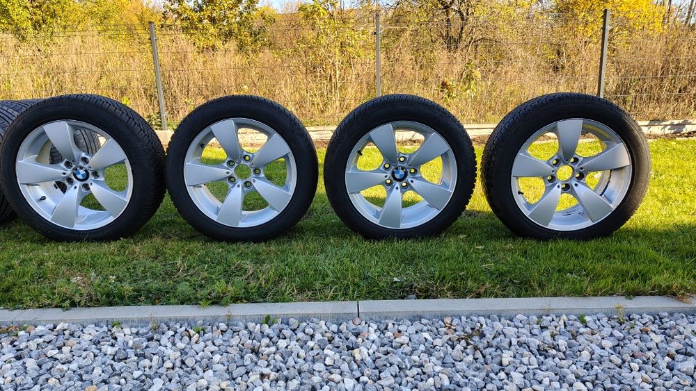 Sprzedam felgi 17" BMW et20 oraz opony zimowe Dunlop rok prod 2022