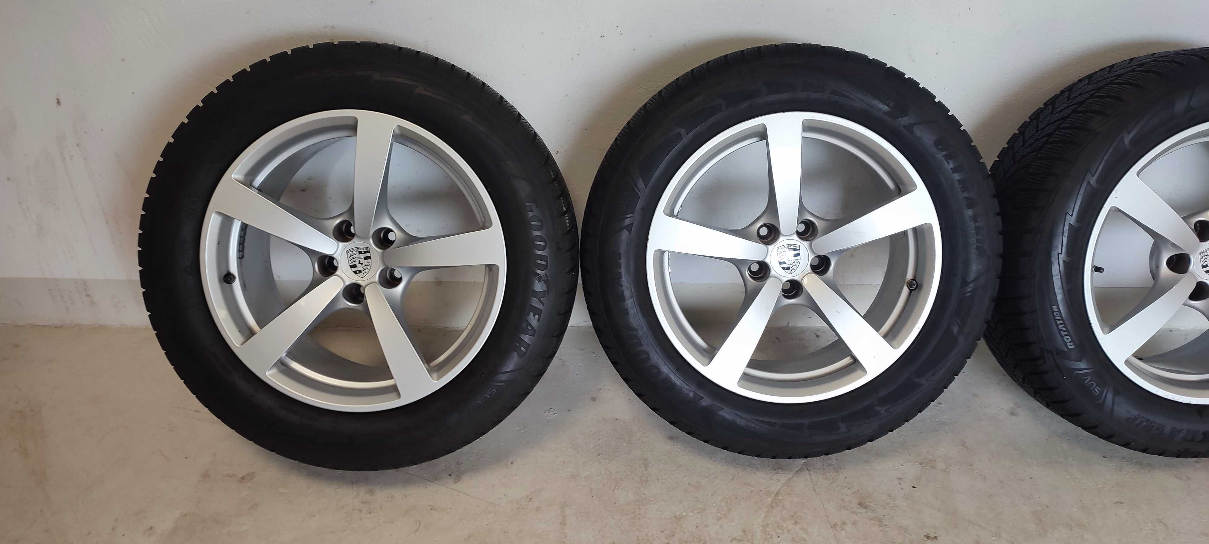 Oryginalne felgi z oponami ZIMOWYMI Porsche Macam 8J x 18 ET21 5 X 112