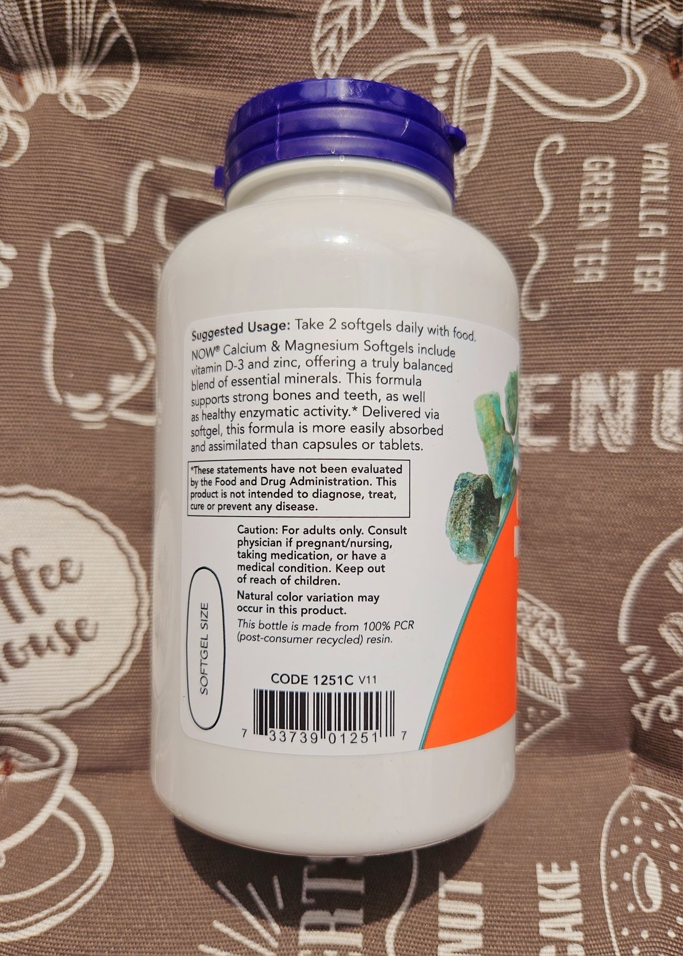 Now Foods кальцій магній цинк вітамін Д3 calcium magnesium 120 240 шт