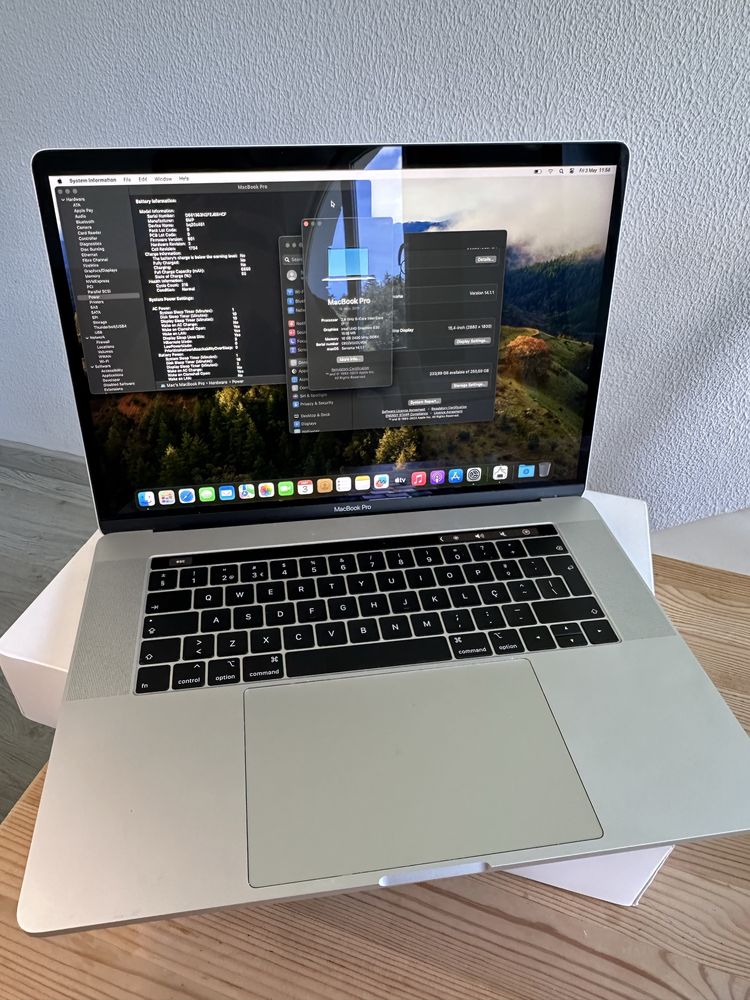 | Macbook Pro 15" 2019 | 200ciclos | COMO NOVO