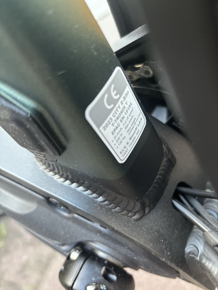 Rower elektryczny bianchi t-tronik t-type