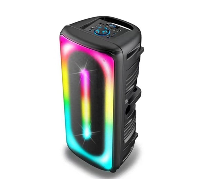 Хіт! Портативна колонка Bluetooth + мікрофон, пульт, підсвітка!Караоке