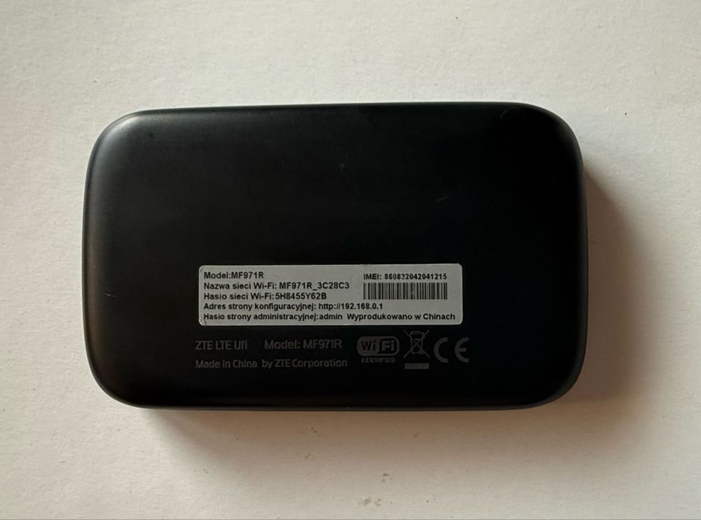 Router MF971R + zasilacz + przewód