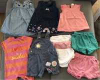 Ubranka lato spodenki rampers 3-6 msc 68 H&M Primark stan idealny