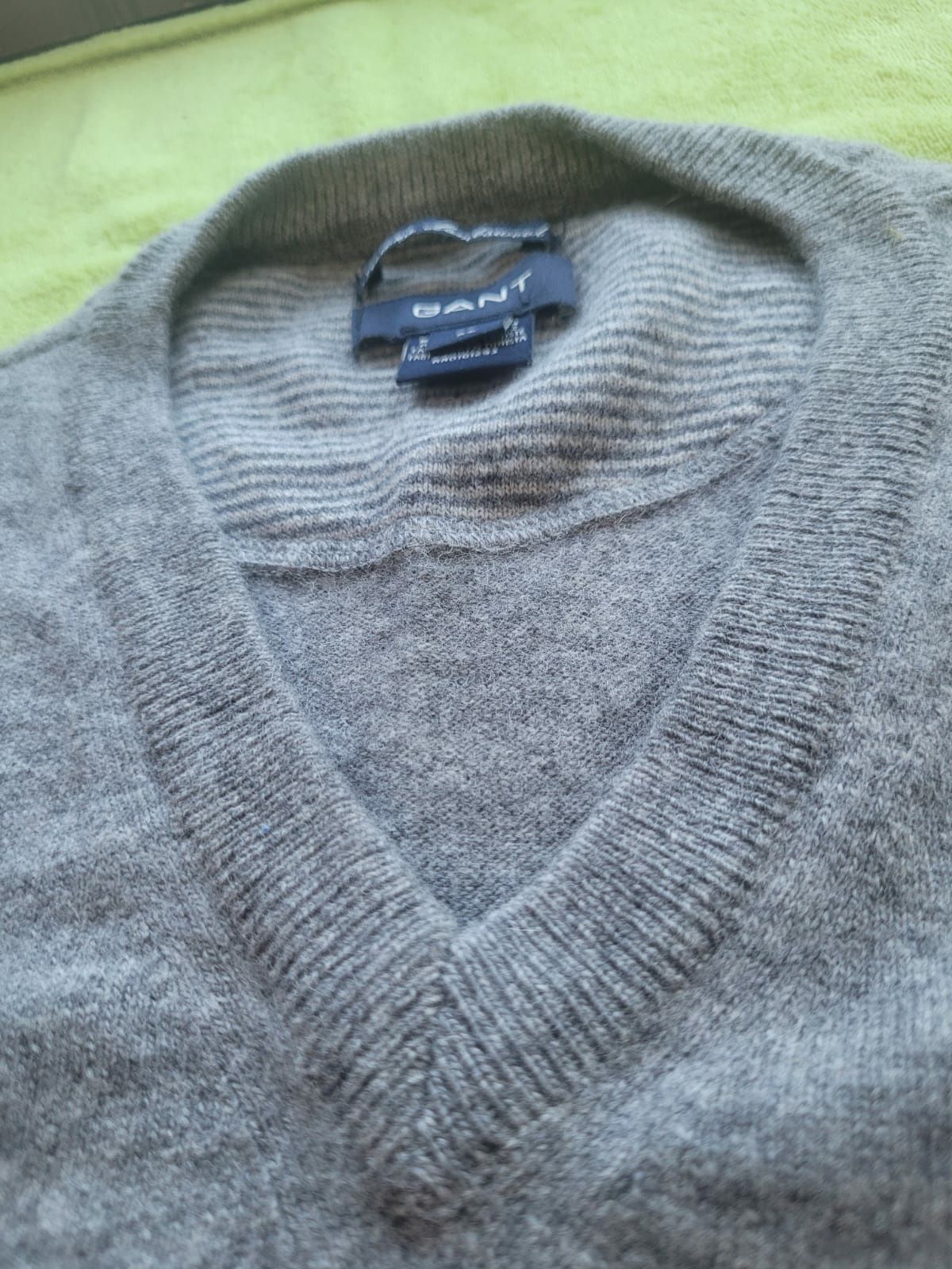 Sweter swetr kamizelka 100 proc wełna XL