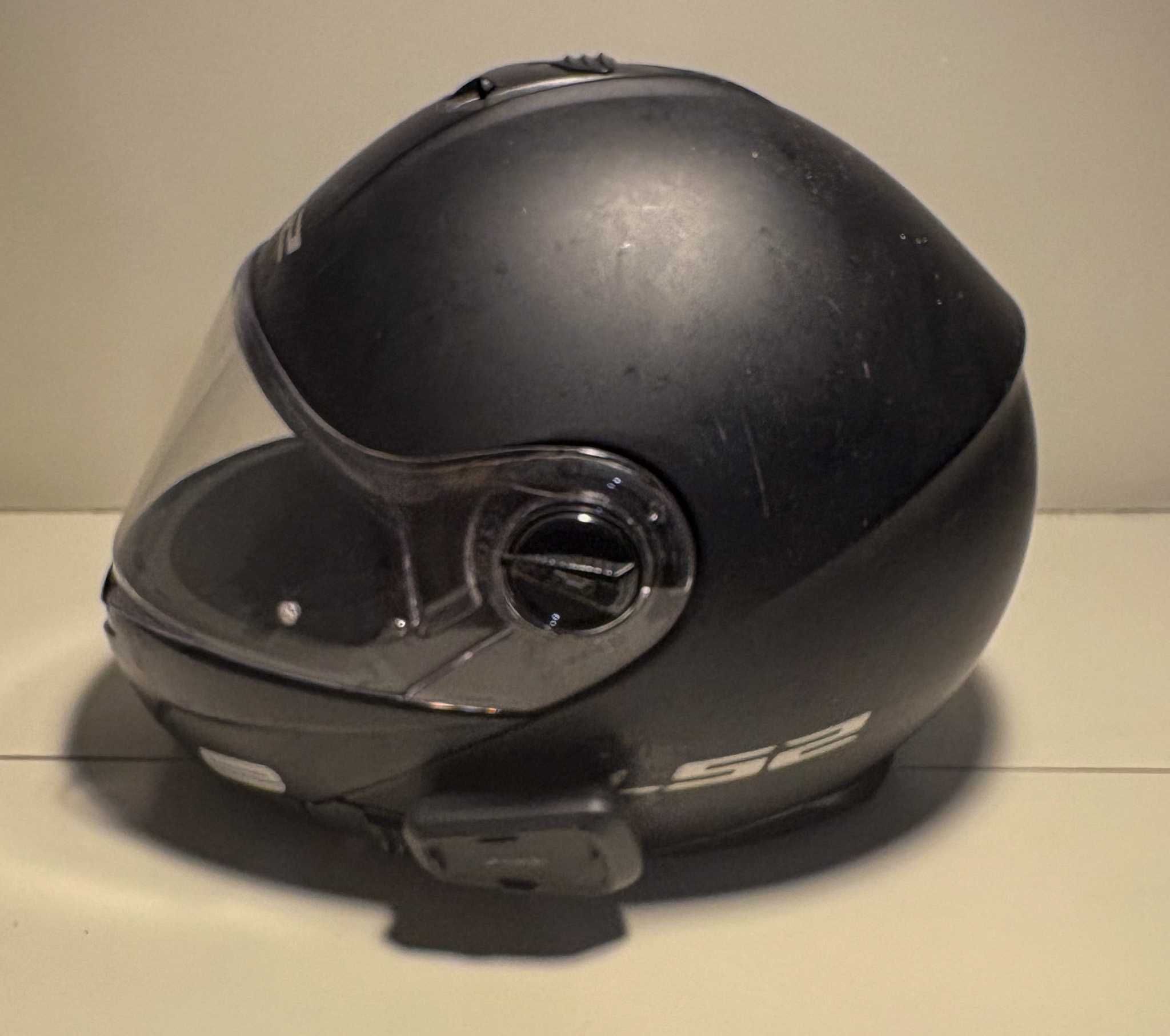 Capacete mota LS2 Strobe (tamanho L) com Cardo Spirit