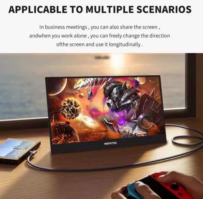Vendo monitor portatil com 14" polegadas 4k por 170€ negoci
