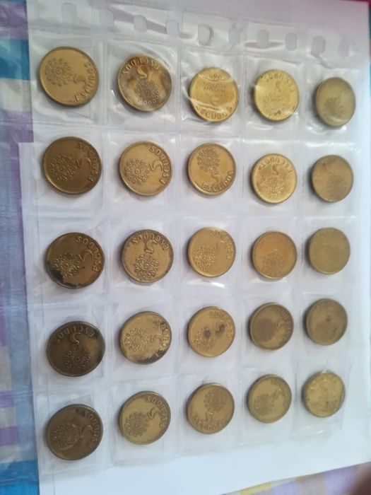 Moedas da República portuguesa.