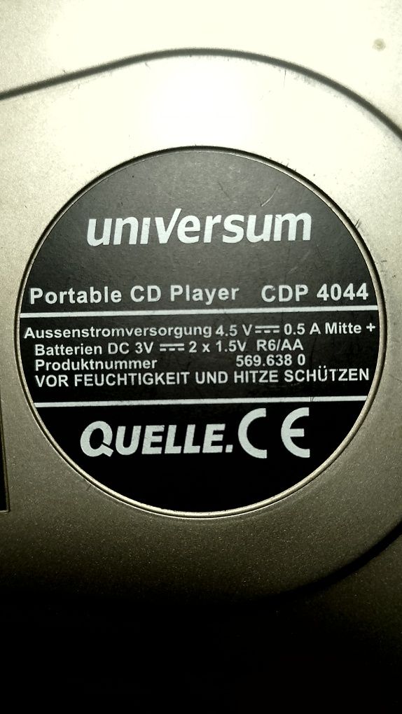 CD плеєр universum player