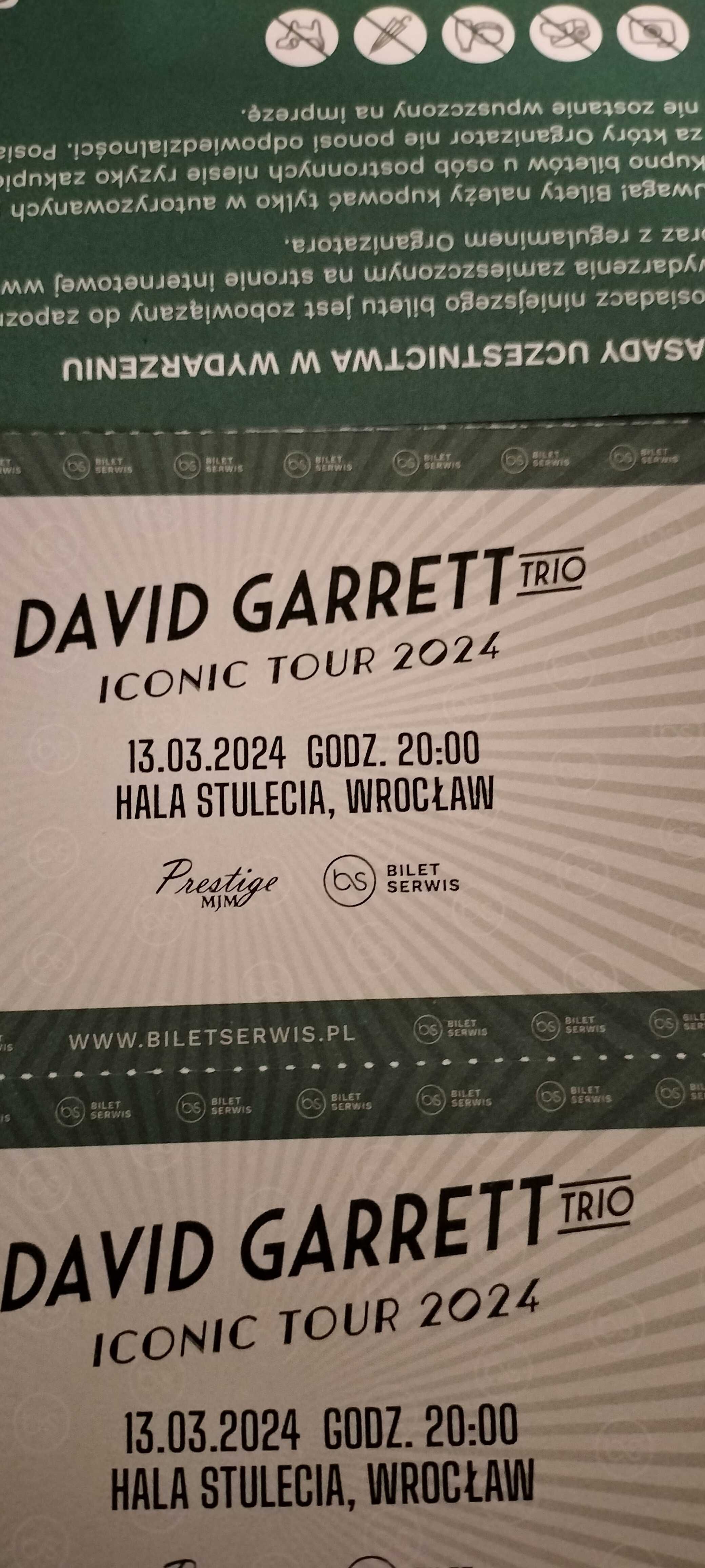 Sprzedam 6 biletów na koncert Davida Garretta