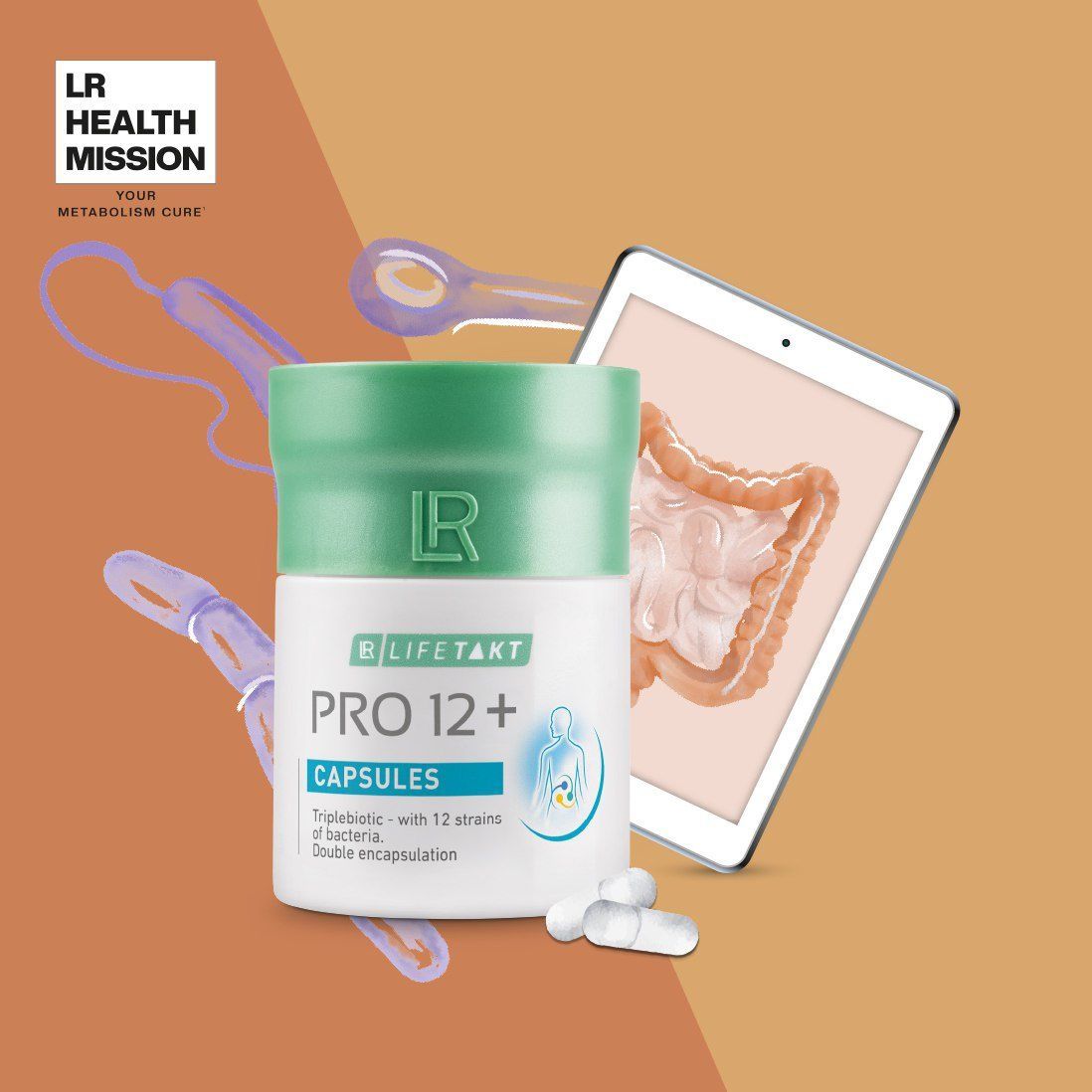 LR Lifetakt Pro12 Пробіотики Про12+ ЛР капсули