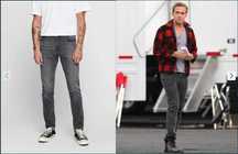 RYAN GOSLING 84/109 cm Only&Sons szare W31 L34 rurki levis slim skinny