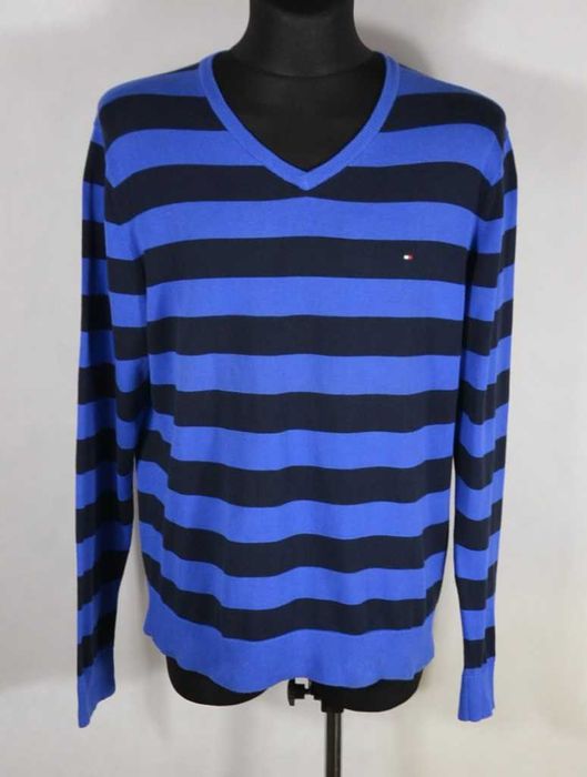 TOMMY HILFIGER Premium Cotton Sweter Męski XL Oryginalny Bawełna