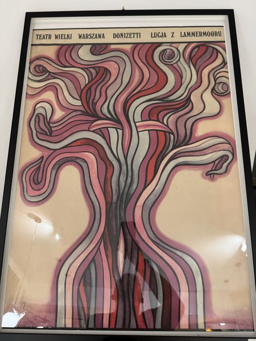 Polski Plakat Donizetti Jan Lenica 1972 Teatr Wielki stary PRL