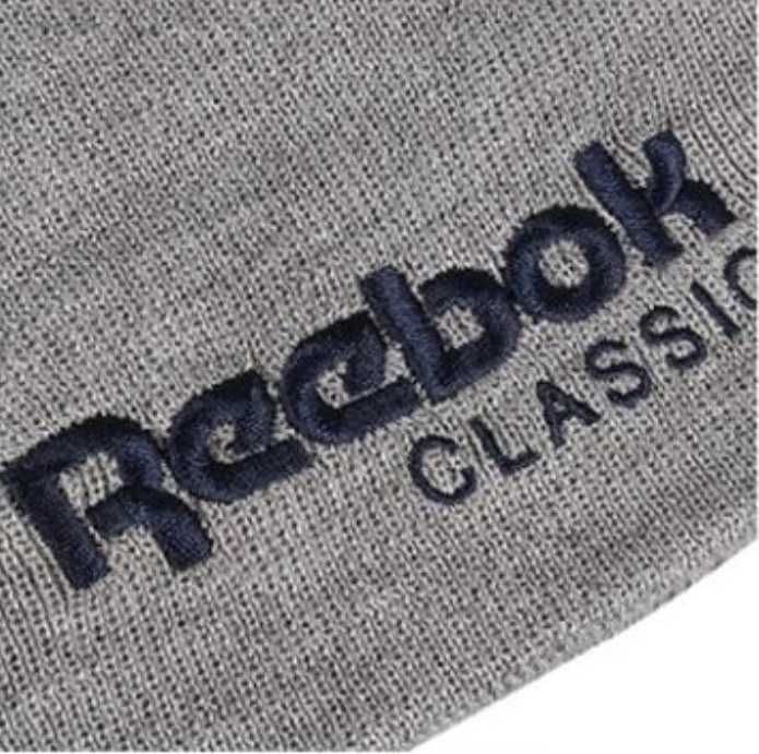 Szara czapka zimowa Reebok Classic Foundation Label Beanie (AX9979)
