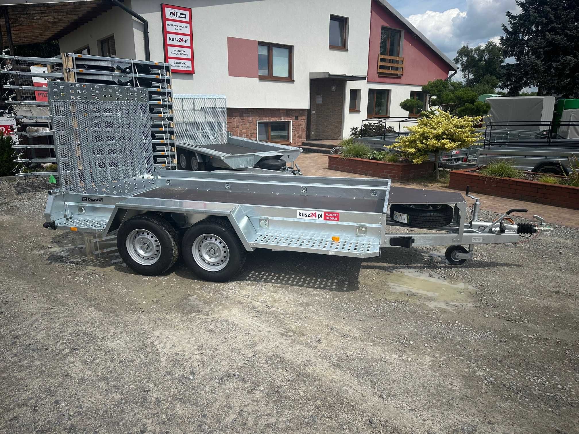Przyczepa pod MINIKOPARKĘ walec ZASŁAW 340x178 DMC 3.5 nowa 3500 kg