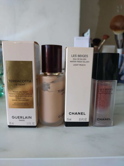 Chanel i Guerlain róż i podkład
