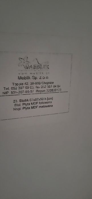 Stolik z krzesłami Meblik