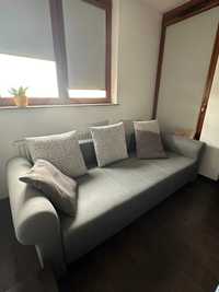 Sofa 2 osobowa, rozkładana szara, BRW