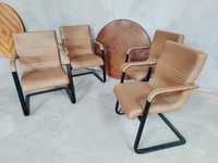 Cadeira cadeirao em pele vintage