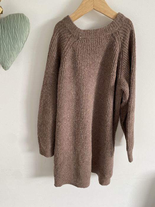 Sukienka sweterkowa name it brązowa melanżowa 122 jak newbie