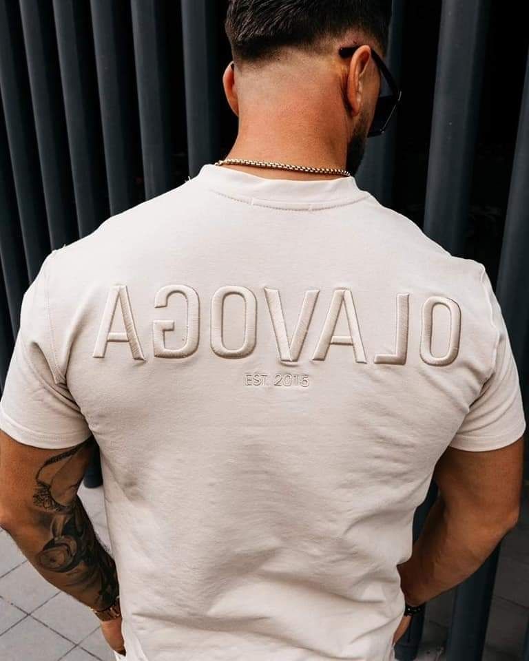 Komplet męski Olavoga Initial L XL beżowy czarny granatowy