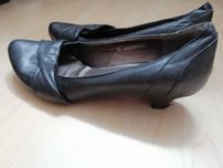 Pantofle półbuty czarne rozm 40 dl 26,5 cm czarne