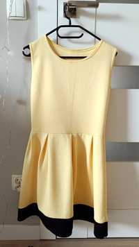 Sukienka w kolorze cytrynowym