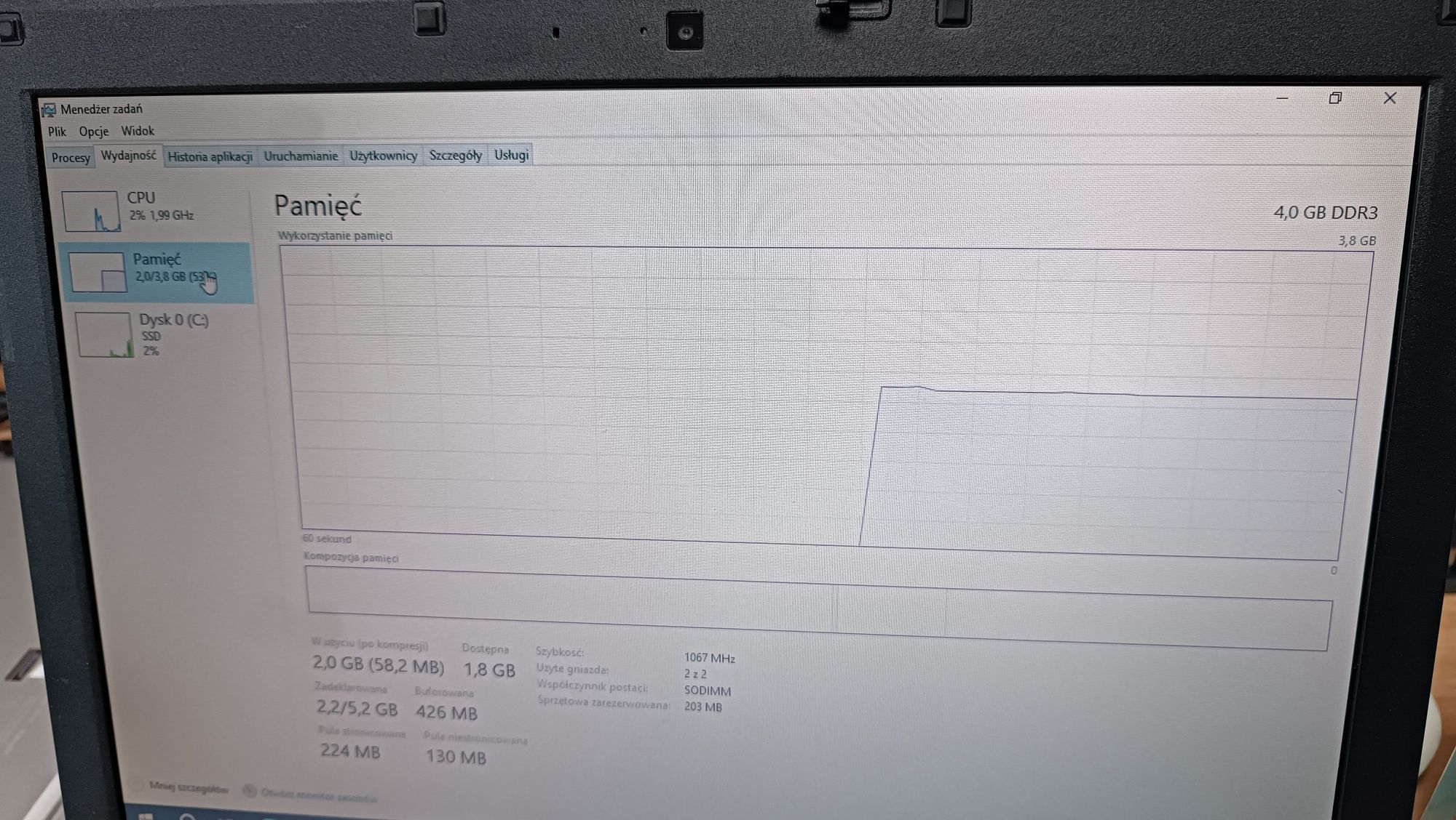 Sprzedam laptop Dell Latitude E5410 Win10 4GB RAM SSD 240