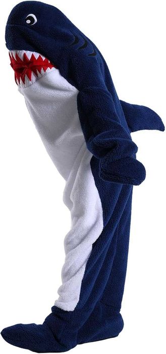 Nowy Koc-Rekin Śpiwór Piżama (190 cm) | HIT Internetu! | MIĘKKI