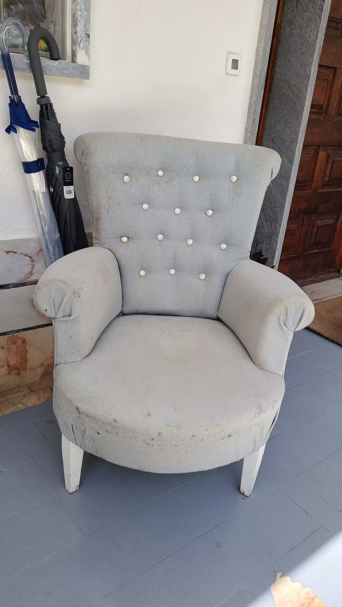 Poltrona Senhorinha cinzenta
