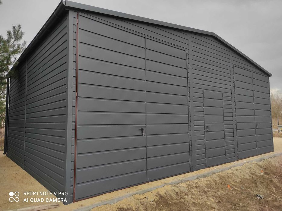 Garaż Blaszany Ocynk 3x5 4x6 6x6 6x5 4x5  -Wzmocniona Blacha PRODUCENT