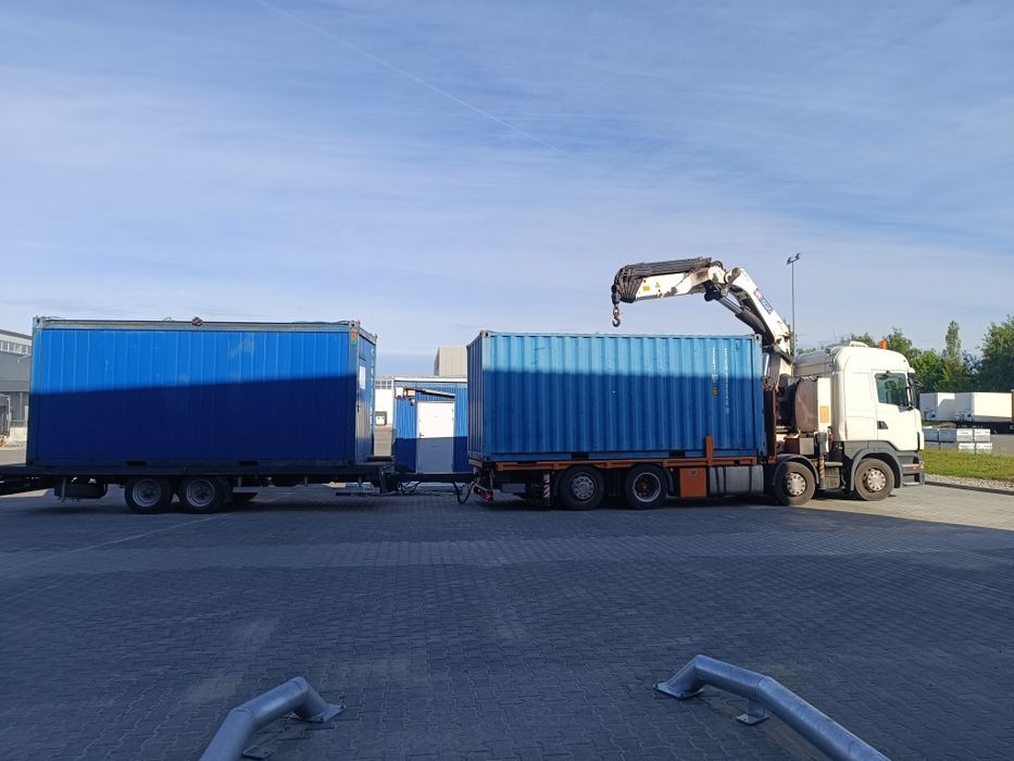 Transport hds 10 ton,kontenery 20, 40 ,przyczepa ,  pawilony , maszyny