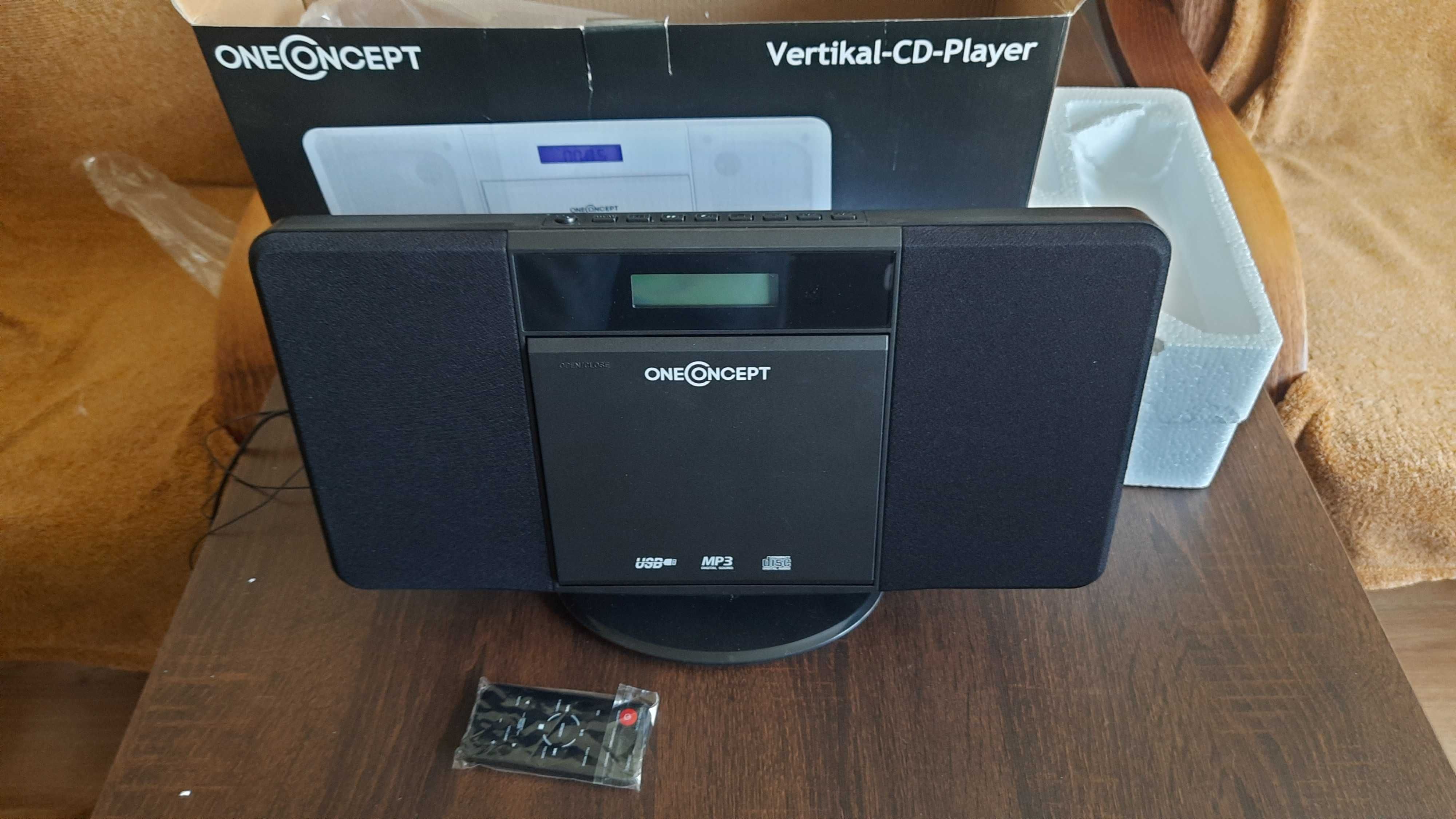 Mikrowieża stereo V-13 CD, MP3, USB, radio kolor czarny