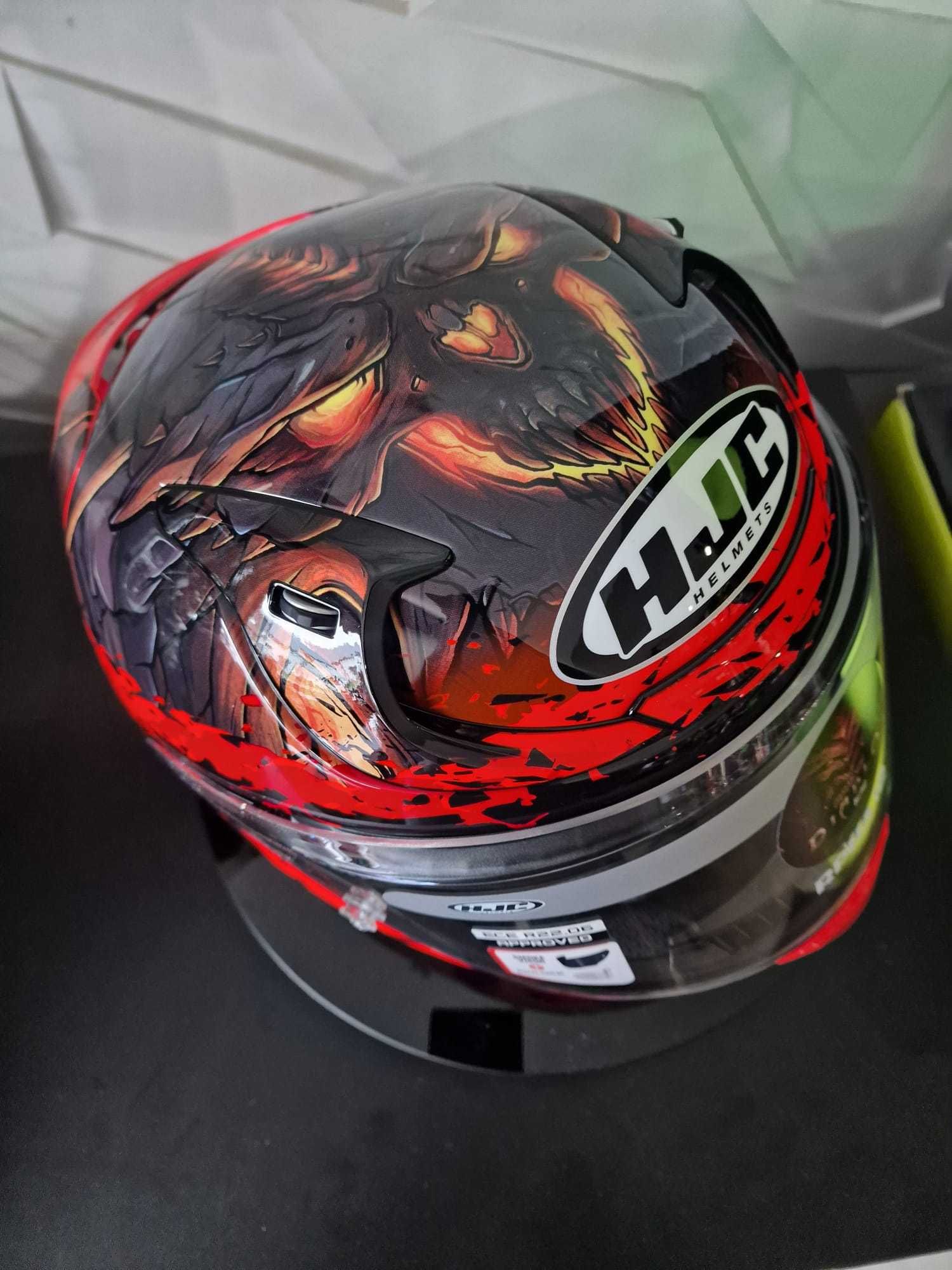 Kask motocyklowy HJC RPHA 12 Diablo Blizzard RED S'M'L