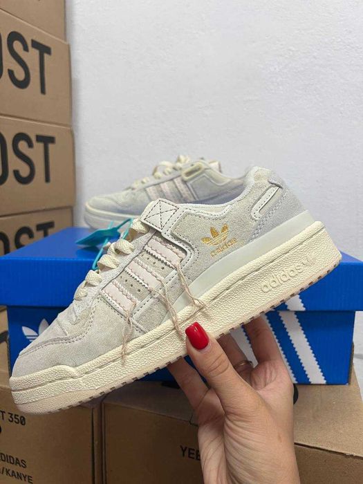 Кроссовки Adidas Forum 84 Low Off White Beige / Адидас Форум беж 38 39