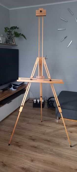 Profesjonalna, duża sztaluga, składana, z uchwytem. 95x100x200 cm
