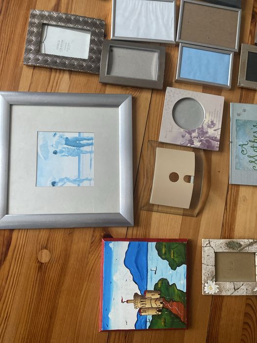 40 sztuRamki zaiweszki srebrne ceramiczne drewniane cena za wszystkie