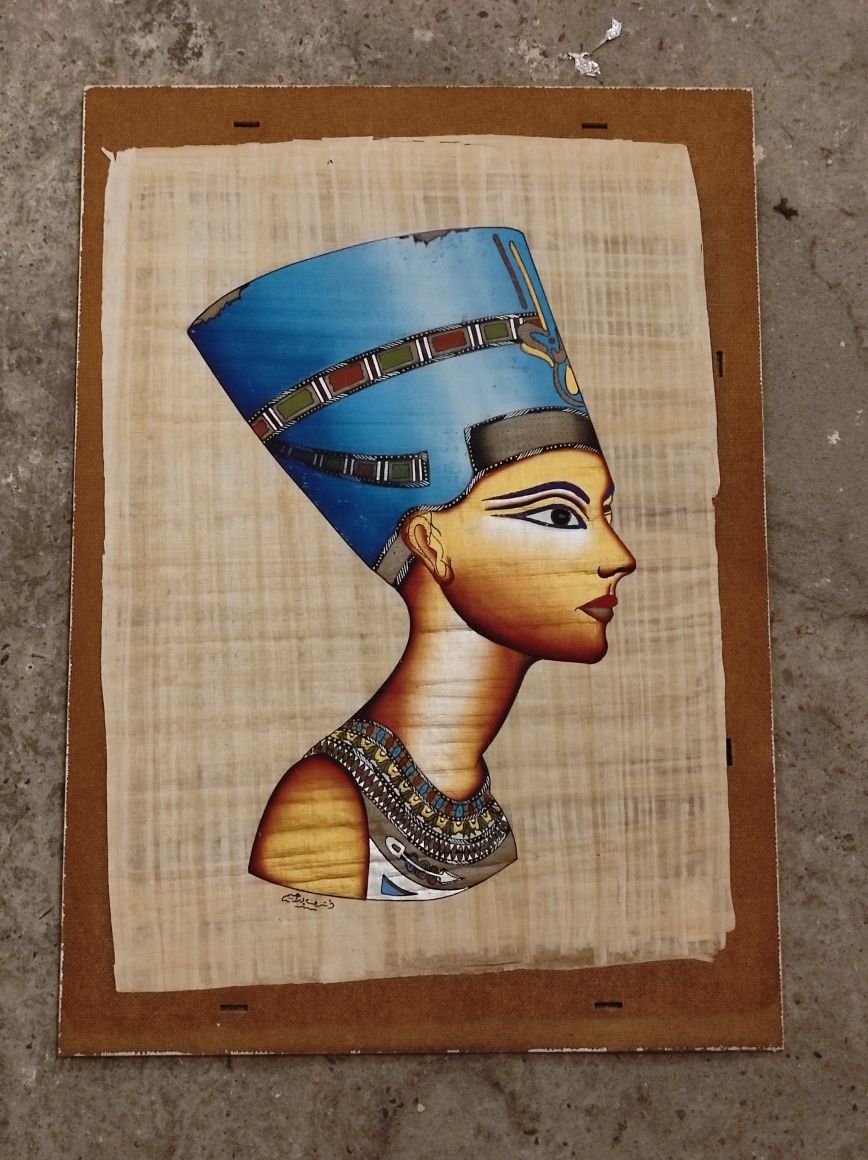 Nefertiti papirus EGIPT super stan